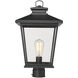 Bellmon 1 Light 19.1 inch Powder Coated Black Outdoor Post Lantern
